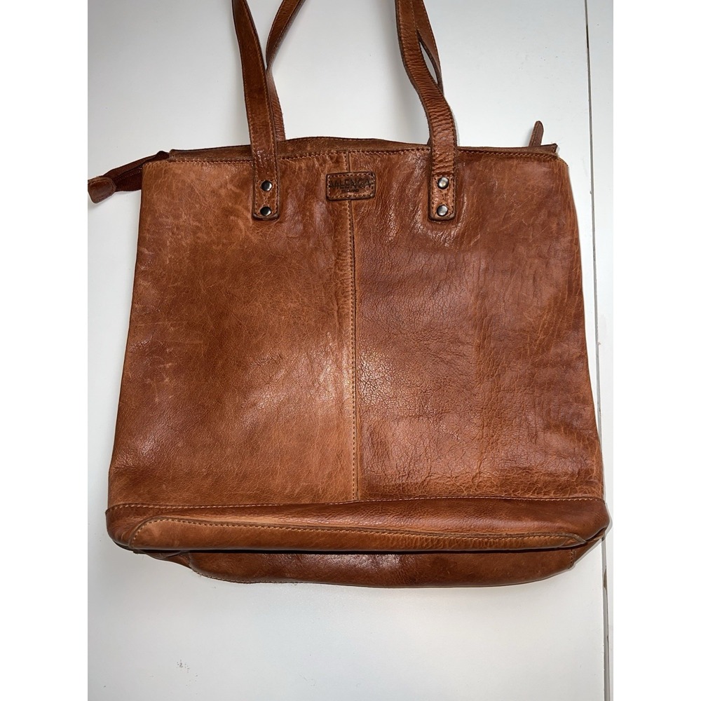 Vilenca Holland Women's Leather Tote Bag Brown EUC - Picture 5 of 8